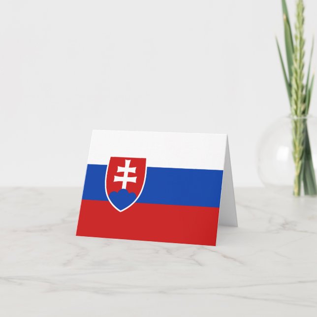 Slovakia Flag Notecard (Front)