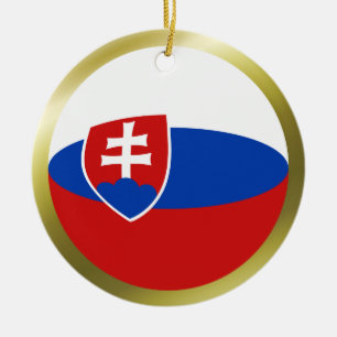 Slovakia Flag Ornament