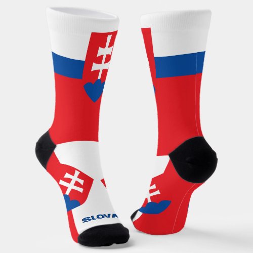 Slovakia Flag Patriotic Sustainable Slovakia Socks