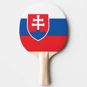 Slovakia Flag Ping Pong Paddle
