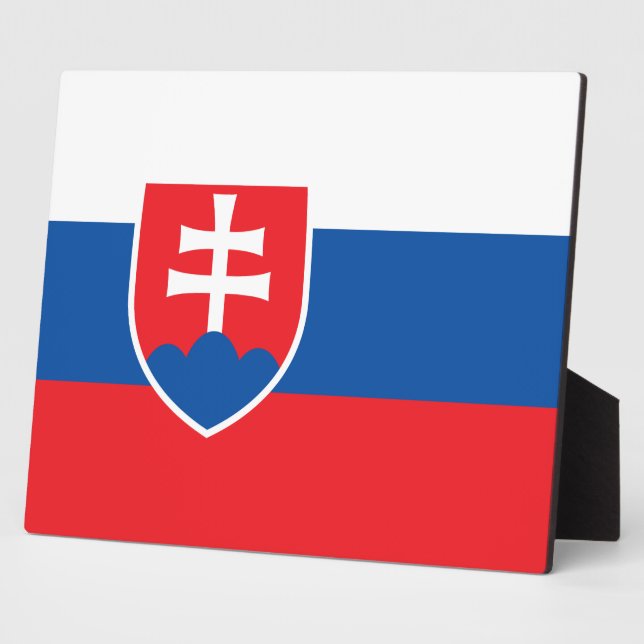 Slovakia Flag Plaque (Side)