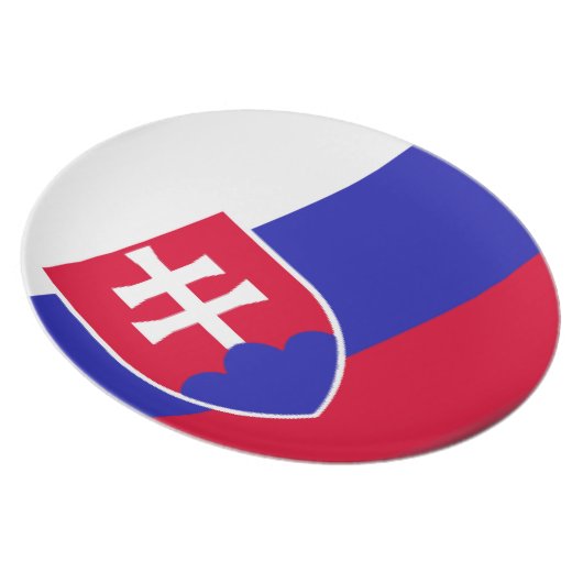Slovakia Flag Plate (Right Side)