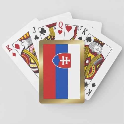 Slovakia Flag Playing Cards