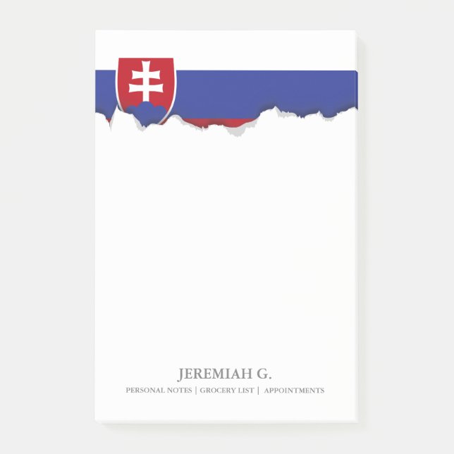 Slovakia Flag Post-it Notes (Front)