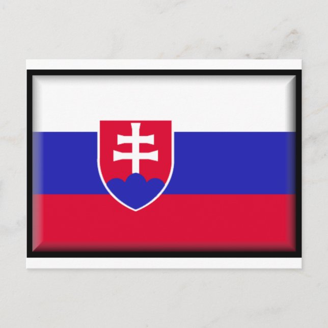 Slovakia Flag Postcard (Front)