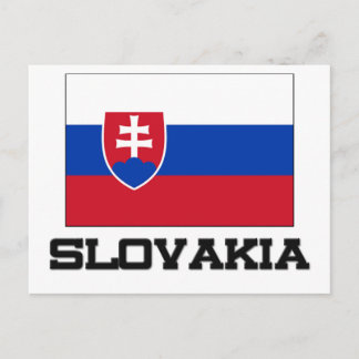 Slovakia Flag Postcard