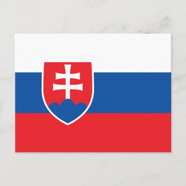 Slovakia Flag Postcard (Front)