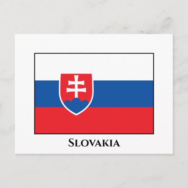 Slovakia Flag Postcard (Front)