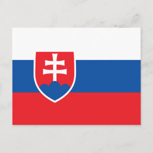 Slovakia Flag Postcard