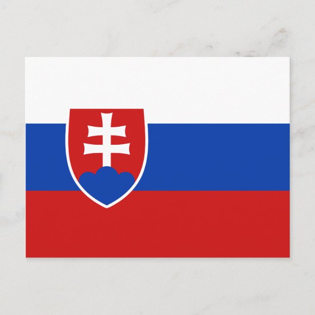 Slovakia Flag Postcard (Front)
