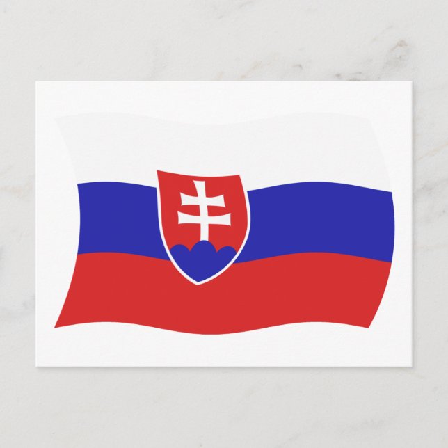 Slovakia Flag Postcard (Front)