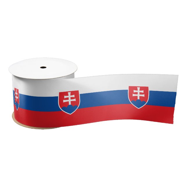 Slovakia Flag Satin Ribbon (Spool)