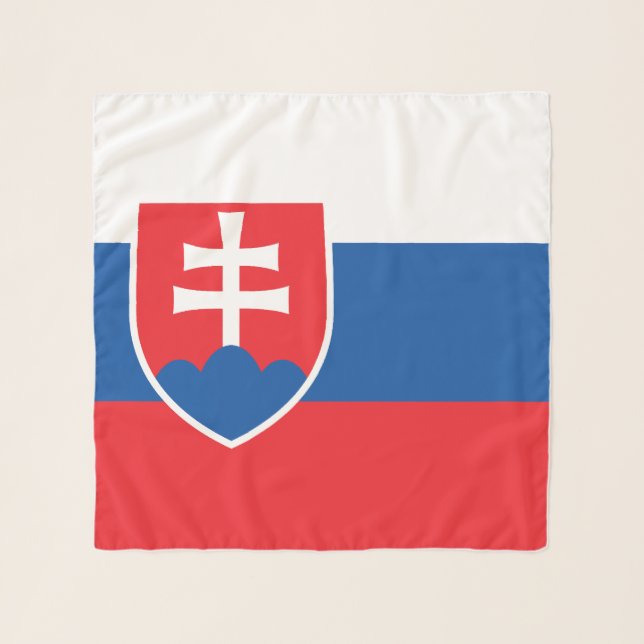 Slovakia Flag Scarf (Front)