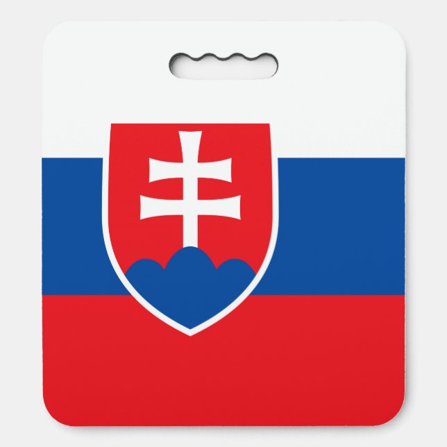 Slovakia Flag Seat Cushion (Front Vertical)