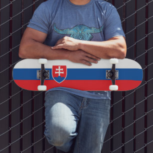 Slovakia Flag Skateboard