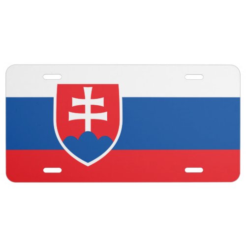 Slovakia Flag Slovakian Patriotic License Plate
