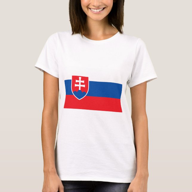 Slovakia Flag T-Shirt (Front)