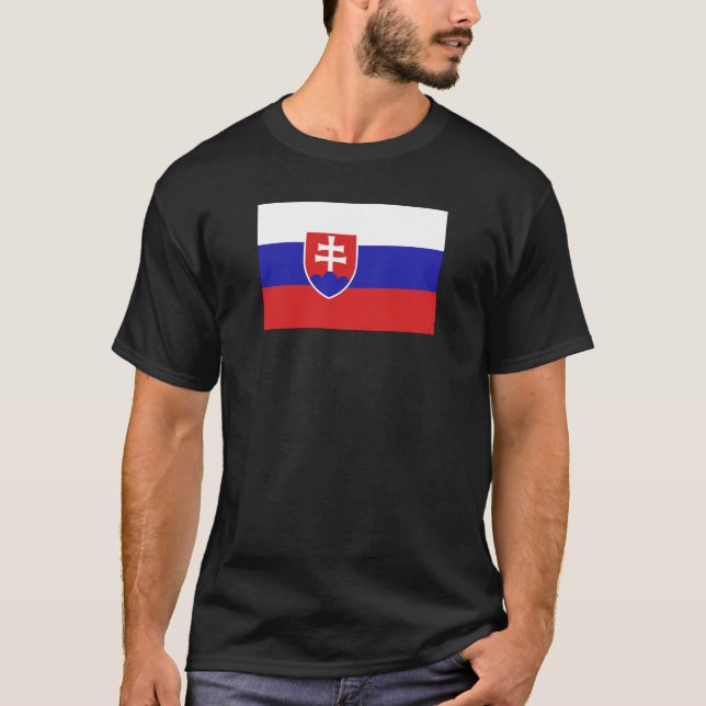 Slovakia Flag T-Shirt (Front)
