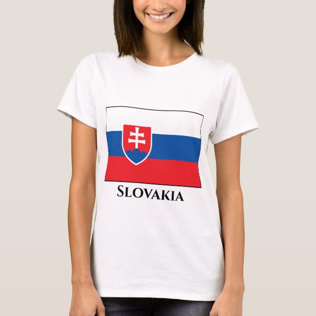 Slovakia Flag T-Shirt (Front)