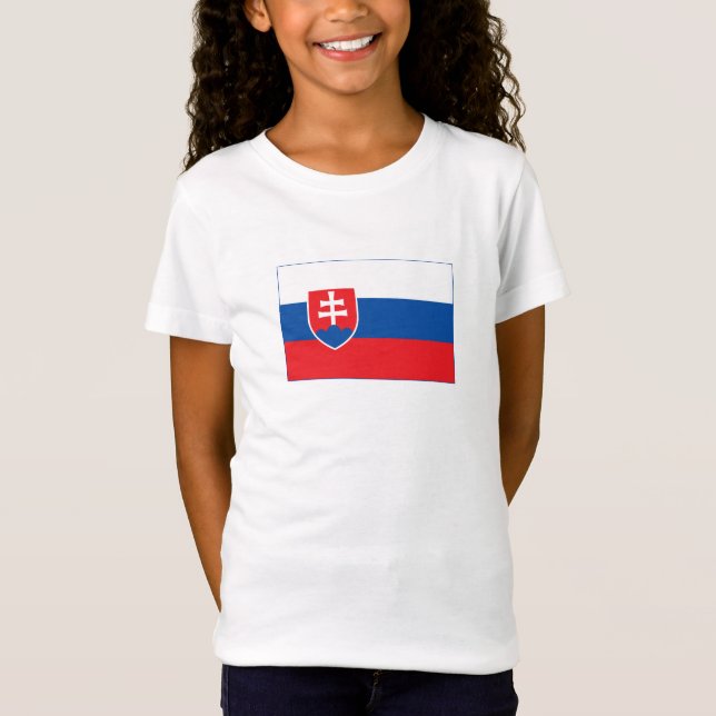 Slovakia Flag T-Shirt (Front)