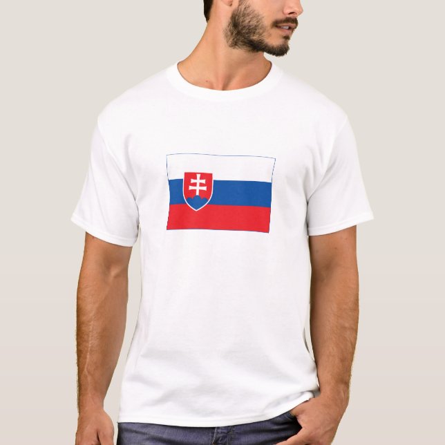 Slovakia Flag T-Shirt (Front)