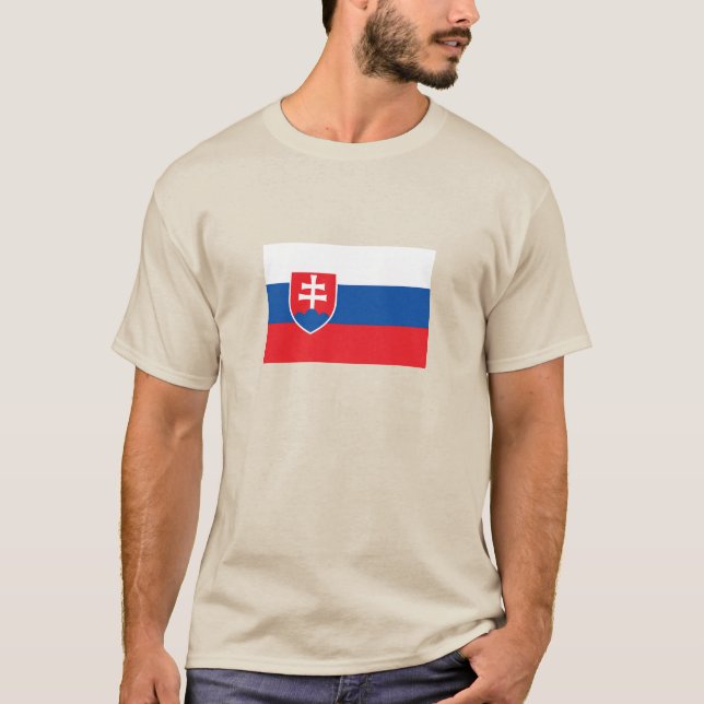 Slovakia Flag T-Shirt (Front)