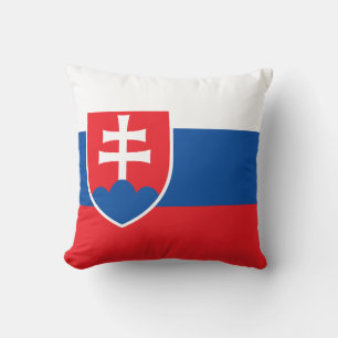 Slovakia Flag Throw Pillow
