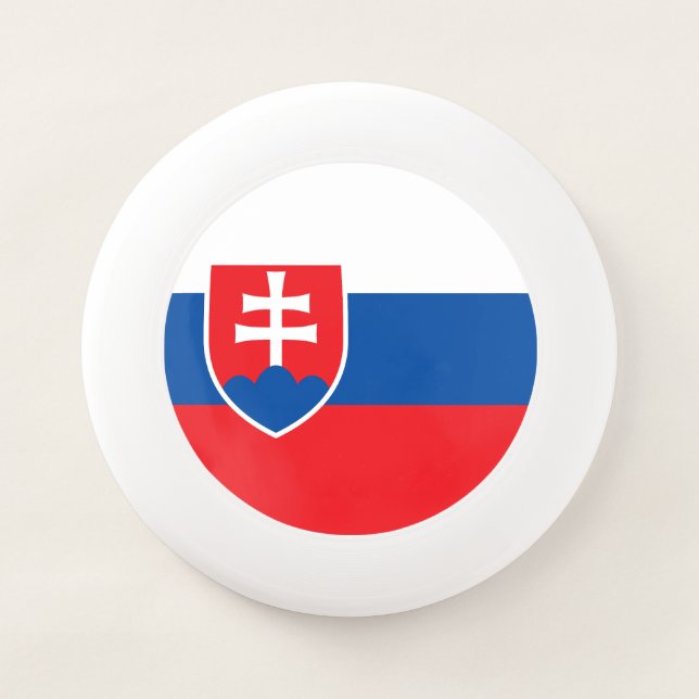 Slovakia Flag Wham-O Frisbee (Front)