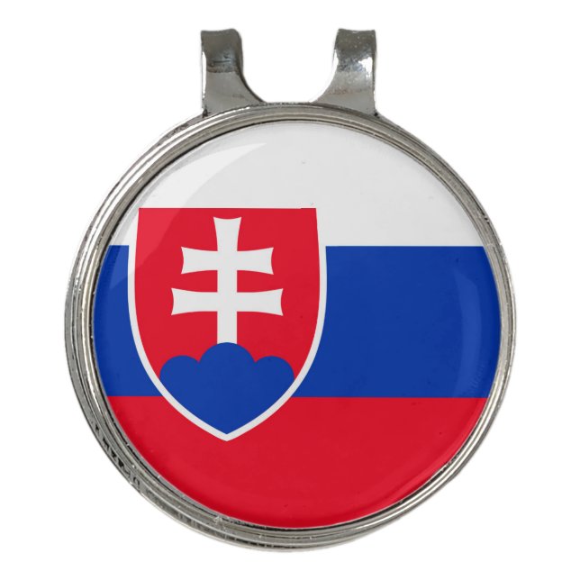 Slovakia Golf Hat Clip (Front)