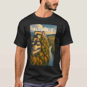 Slovakia Illustration Travel Art Vintage T-Shirt