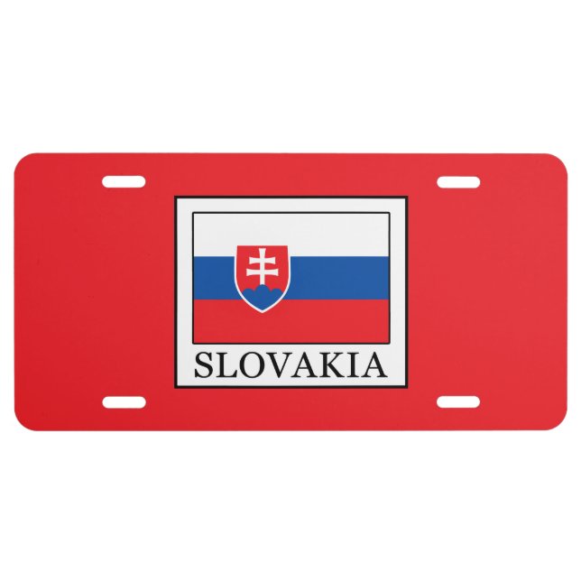 Slovakia License Plate (Front)