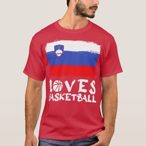 Slovakia Loves Basketball T_Shirt