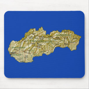 Slovakia Map Mousepad
