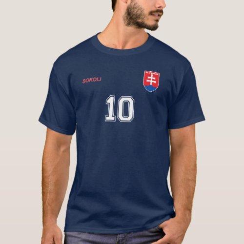 Slovakia National Football Team Soccer Retro T_Shirt