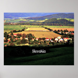 Slovakia picturesque landscape poster