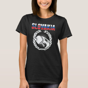 Slovakia Ping Pong Slovak Table Tennis Team Suppo T-Shirt