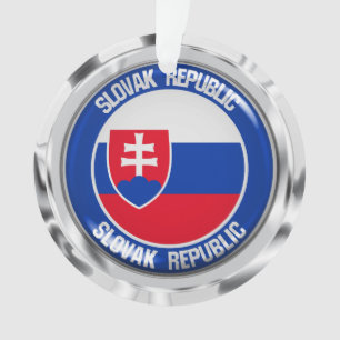 Slovakia Round Emblem Ornament