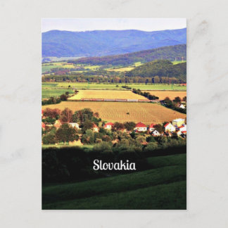 Slovakia scenic landscape postcard