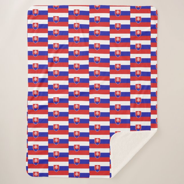 Slovakia Sherpa Blanket (Front)