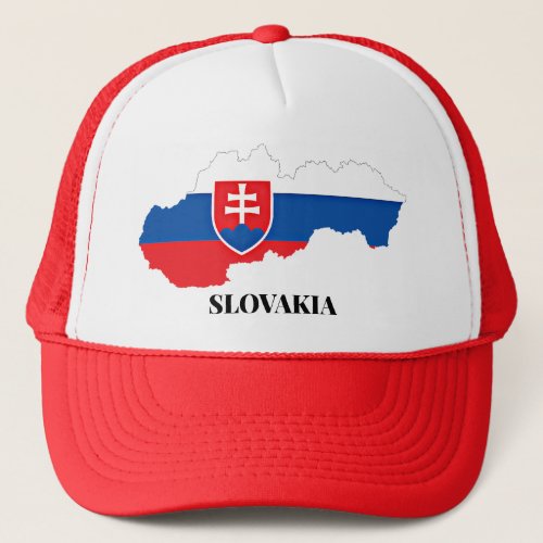 SLOVAKIA SILHOUETTE LABELED TRUCKER HAT