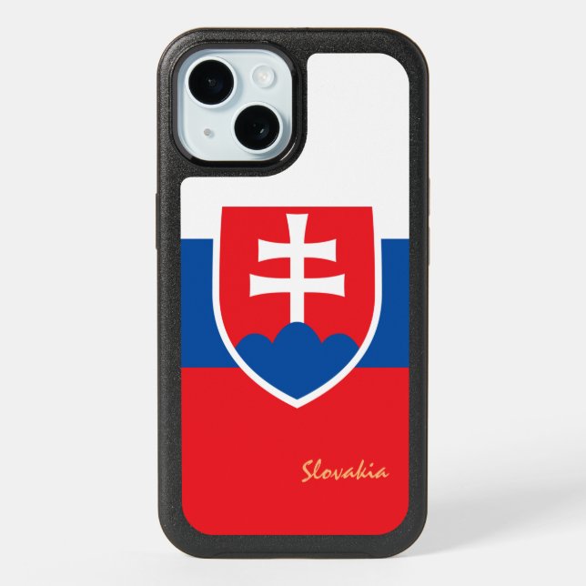 Slovakia & Slovak Flag fashion, travel /sport iPhone 15 Case (Back)