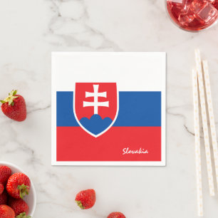 Slovakia & Slovak Flag party fashion /sport fans Napkins