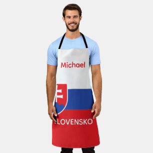Slovakia Slovakian Flag Emblem Europe Apron