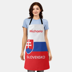 Slovakia Slovakian Flag Emblem Europe Apron