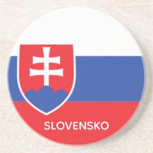 Slovakia Slovakian Flag Emblem Europe Coaster