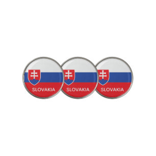 Slovakia Slovakian Flag Emblem Europe Golf Ball Marker