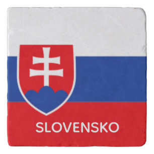 Slovakia Slovakian Flag Emblem Europe Trivet