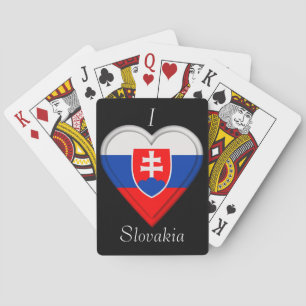 Slovakia Slovakian Flag Poker Cards