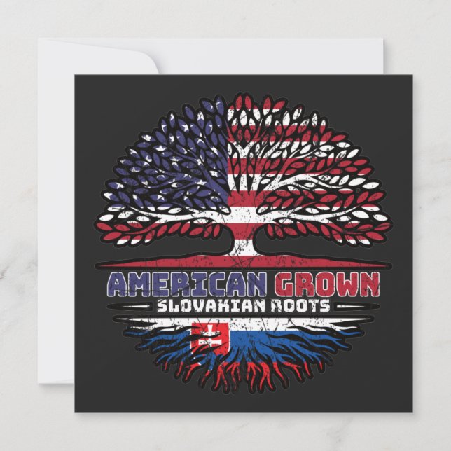 Slovakia Slovakian US American USA United States Card (Front)