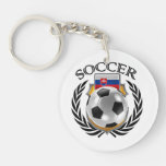 Slovakia Soccer 2016 Fan Gear Keychain at Zazzle